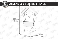 Spring Birdhouse Wall Decor Laser Cut | Home Decor Product Image 2