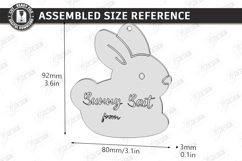 Easter Bait Tag Laser Cut | Basket Tags | Engraved Gift Tags Product Image 2