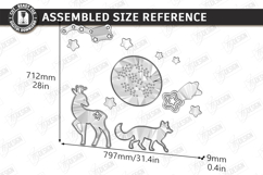 Nursery Luminous Wall Décor Laser Cut Bundle | Night Light Product Image 20