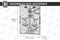 Tarot Card Coaster Laser Cut | Celestial Coaster | Mystical Product Image 2