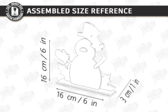 Cute Snowman Stands Laser Cut Bundle|Christmas Shelf Sitters Product Image 21