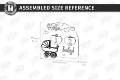 Pregnancy Countdown Milestone Board Laser Cut|Counting Weeks Product Image 2