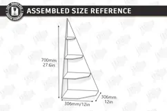 Christmas Tree Shelf Laser Cut | Christmas Tiered Tray | CNC Product Image 3