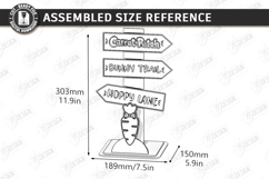 Easter Egg Hunt Sign Laser Cut | Outdoor Easter Sign Stakes Product Image 2