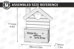 Valentine's Day Planter Holder Laser Cut Bundle | Flower Box Product Image 5