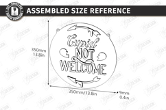 Anti Valentine Day Laser Cut | Sarcastic Round Door Sign SVG Product Image 2