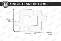 Family Puzzle Photo Frame Laser Cut | Modern Picture Frame Product Image 2