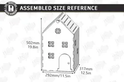 3D Mini House Paper Bin Laser Cut | Desktop Storage Box |CNC Product Image 2