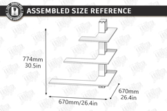 Modern Corner Shelf Laser Cut | Home Decor | Wall Decor SVG Product Image 2