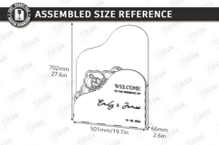 3D Floral Welcome Signs Laser Cut Bundle | Wedding Decor SVG Product Image 10