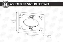 Baby Scan Frame Laser Cut | Photo Holder | New Born SVG |CNC Product Image 2