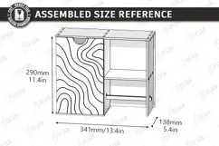 Wooden Toilet Paper Holder Laser Cut | Wall Storage | Home Product Image 2
