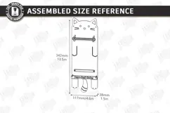 Roll Note Holder Laser Cut | Memo Grocery List Holder | CNC Product Image 2