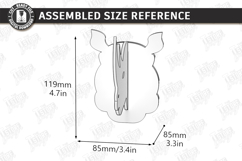 3D Animal Wall Hooks Laser Cut Bundle | Wall Hanging | CNC Product Image 21