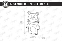 Animal Clothespin Puppets Laser Cut | Moving Mouth Toy SVG Product Image 2