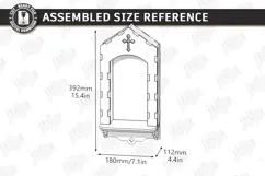 3D Layered Wooden Prayer Shrine Laser Cut | Display Stand Product Image 2