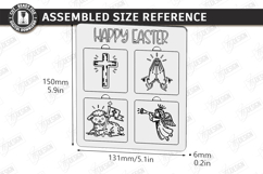 Easter Puzzles Laser Cut | He Is Risen SVG | Religious Signs Product Image 2
