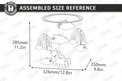 Baby Nursery Mobile Laser Cut | Newborn SVG | Nursery Decor Product Image 2