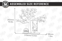 Family Easter Tree Laser Cut | Easter Table Decor | Spring Product Image 2