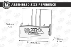Drink Packet Organizer Laser Cut | Storage Box | Kitchen SVG Product Image 2