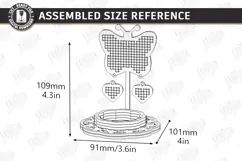 Needle Pincushion Sewing Stand Laser Cut | Cross Stitch Product Image 2