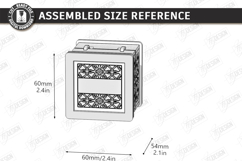 Wedding Ring Box Laser Cut | Glowforge | Floral Design | CNC Product Image 2
