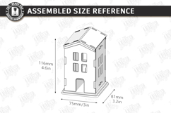 Valentine's Day Candle House Laser Cut | Candle Holder SVG Product Image 2