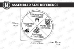 Dad Chore Wheel Laser Cut Bundle | Chore and Beer Reward Product Image 5