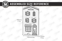 Miniature Village Block Toy Laser Cut | Layered Town House Product Image 2