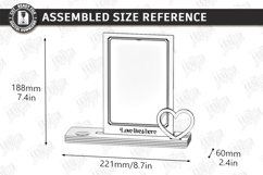 Candle Holders with Vase and Photo Frames Laser Cut Bundle Product Image 25