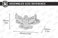 3D Christmas Napkin Ring Laser Cut | Festive Table Decor Product Image 2