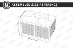 Cleaning Caddy Organizer Laser Cut | Wooden Storage Box SVG Product Image 2