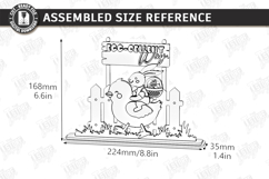 Easter Bunny Shelf Sitter Laser Cut | Layered Easter Stand Product Image 2