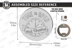 Round Wooden Beer Bottle Opener Laser Cut Bundle | Coasters Product Image 25