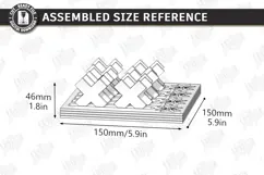 Embroidery Floss Organizer Stand Laser Cut | Bobbin Tray SVG Product Image 2