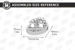 Embroidery Floss Organizer Stand Laser Cut | Bobbin Tray SVG Product Image 2