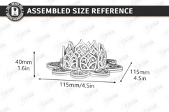 Lotus Flower Tealight Candle Holder Laser Cut Bundle | CNC Product Image 12