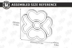 Wooden Snack Serving Tray Laser Cut | Modular Serving Board Product Image 2