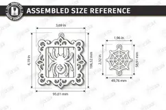 Halloween Hanging Ornament Laser Cut | 3D Layered Keychain Product Image 2
