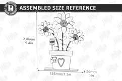 Spring Flower Laser Cut | Floral Table Decor | Shelf Sitter Product Image 3