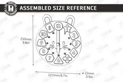 Kids Puzzle Clock Laser Cut | Kids Laser | Educational Toys Product Image 2
