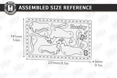 Dog Breed Card Puzzle Laser Cut | 3D Puzzle | Beagle SVG Product Image 2