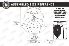 Pendulum Wall Clock Laser Cut Bundle | 3D Layered Clock SVG Product Image 23
