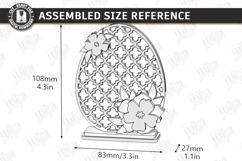 Easter Egg Shelf Sitters Laser Cut Bundle | Floral and Bunny Product Image 11