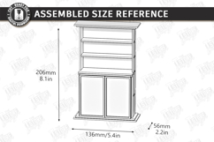 Miniature Bookshelves Laser Cut | Mini Bookcase SVG | CNC Product Image 2