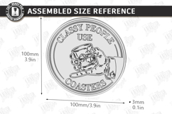 Sarcastic Coasters with Stand Laser Cut | Funny Designs SVG Product Image 2