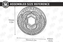 RPG Bardic Inspiration Token Laser Cut | Tabletop Gaming SVG Product Image 2