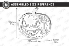 Jack o Lantern Candle Holder Laser Cut | Halloween Pumpkin Product Image 2