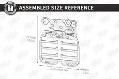 Baby Bow Holder Laser Cut | Hair Accessory Organizer SVG Product Image 11