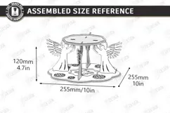 Christmas Candle Centerpiece Laser Cut | 3D Candle Holders Product Image 2